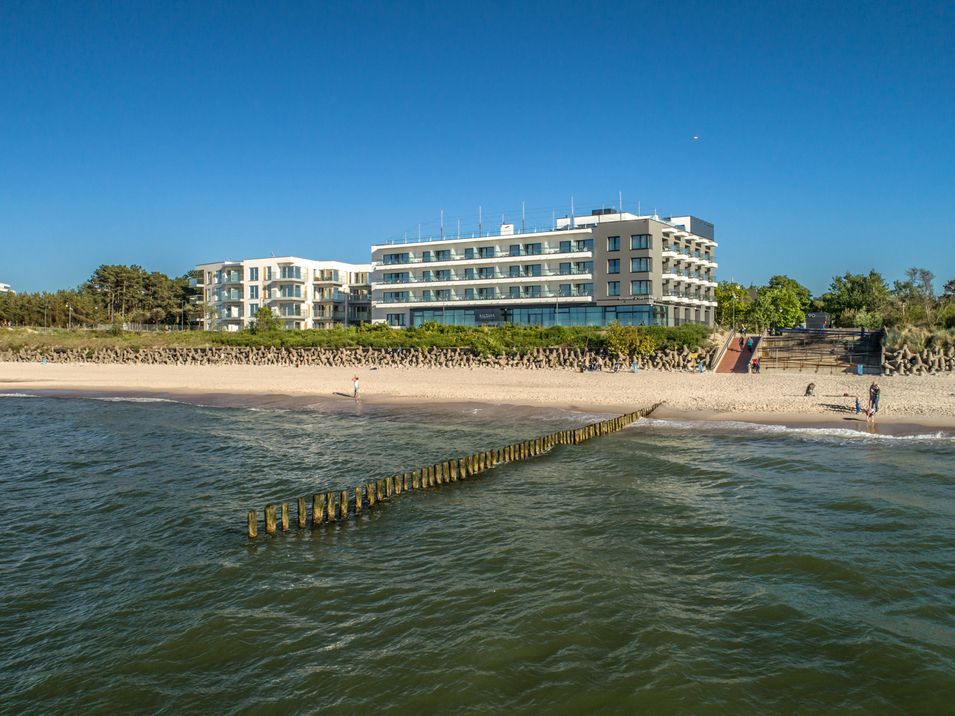 budynek główny, plaża