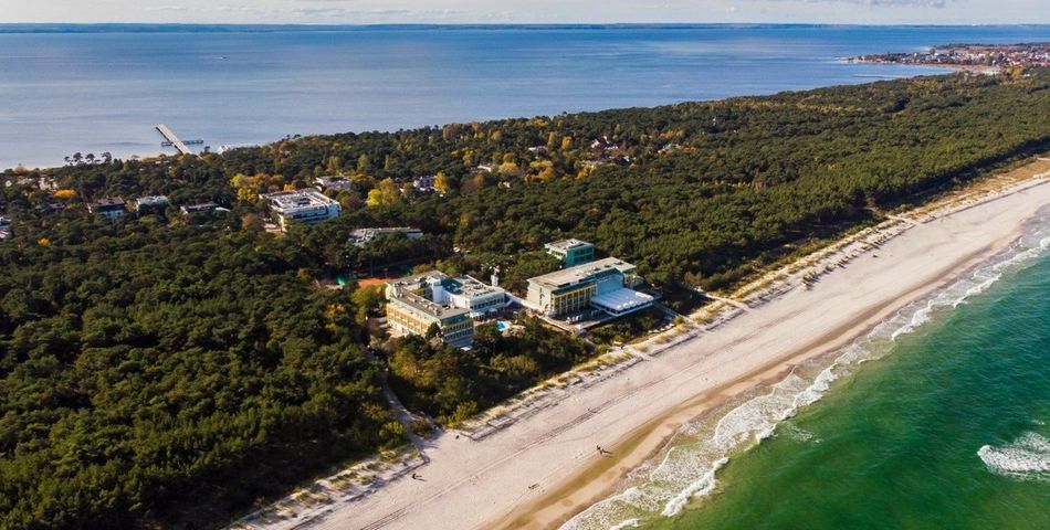 teren hotelu, plaża