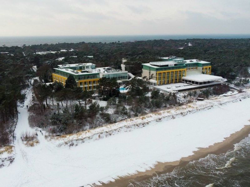 teren hotelu, plaża