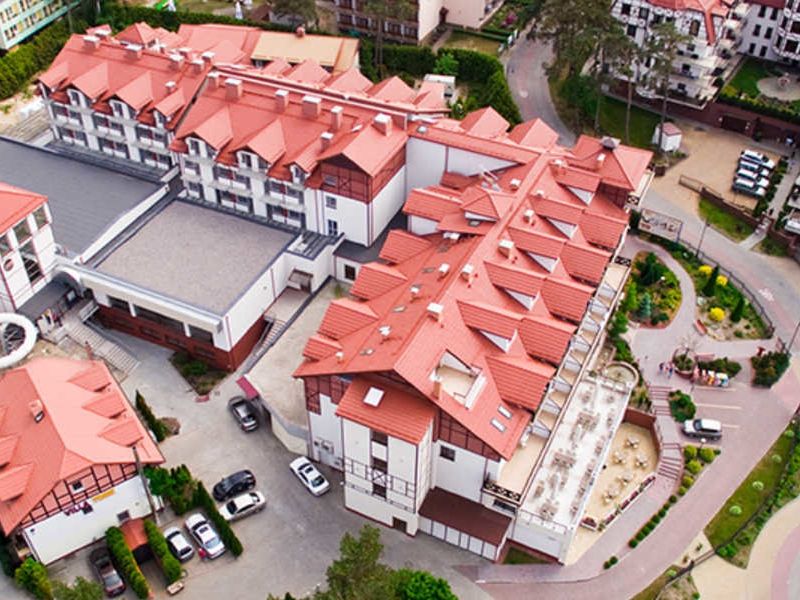obiekt, teren hotelu