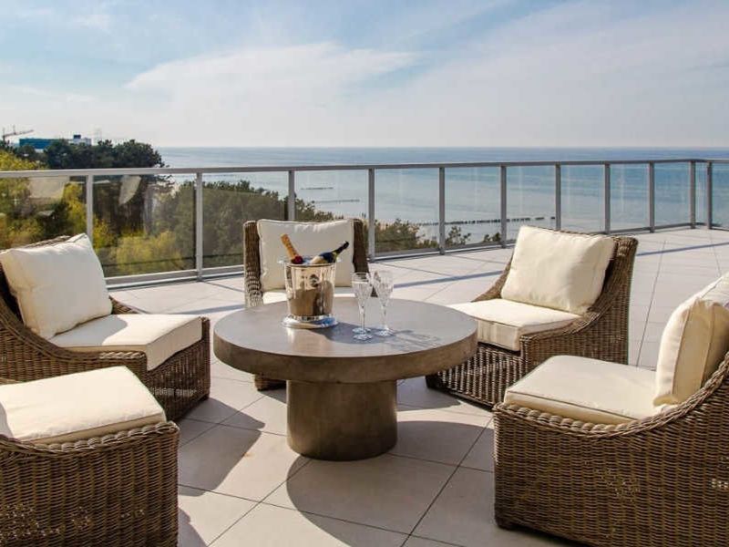 teren hotelu, balkon / taras