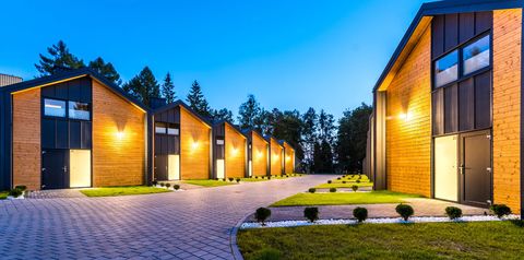 bungalowy, teren hotelu