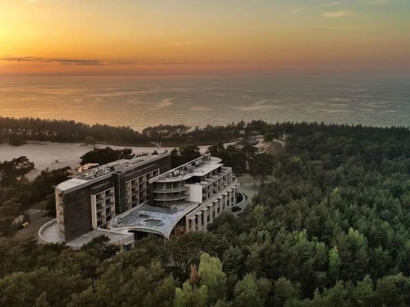 obiekt, teren hotelu