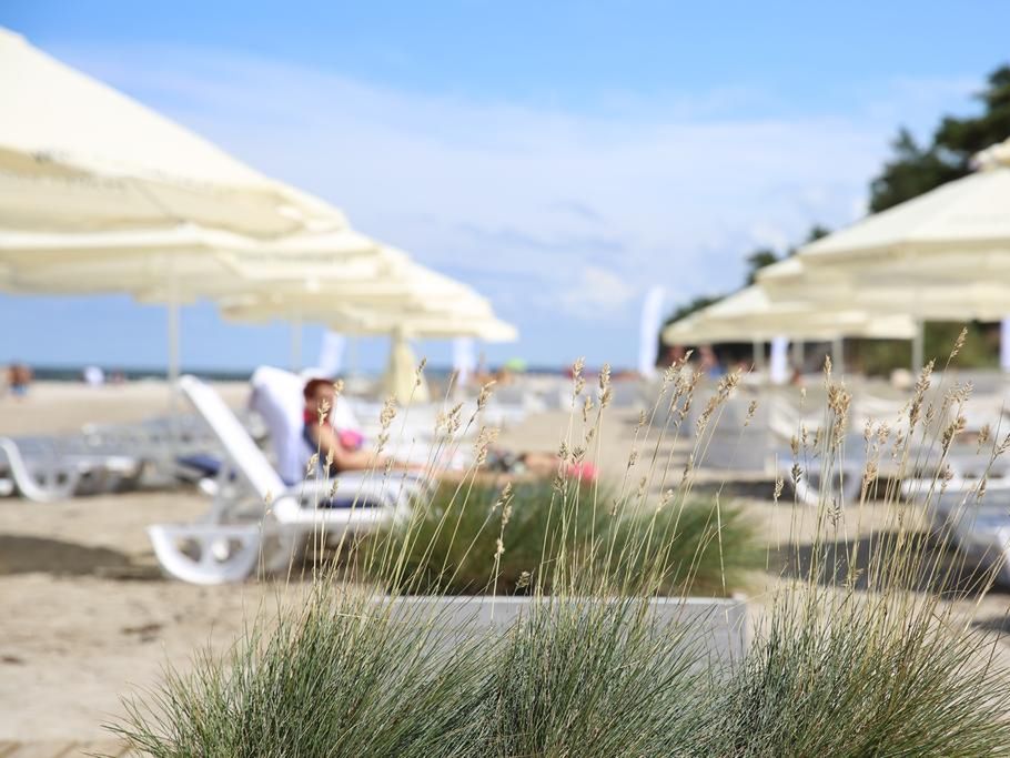 teren hotelu, plaża