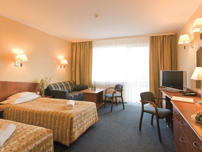 teren hotelu, pokój