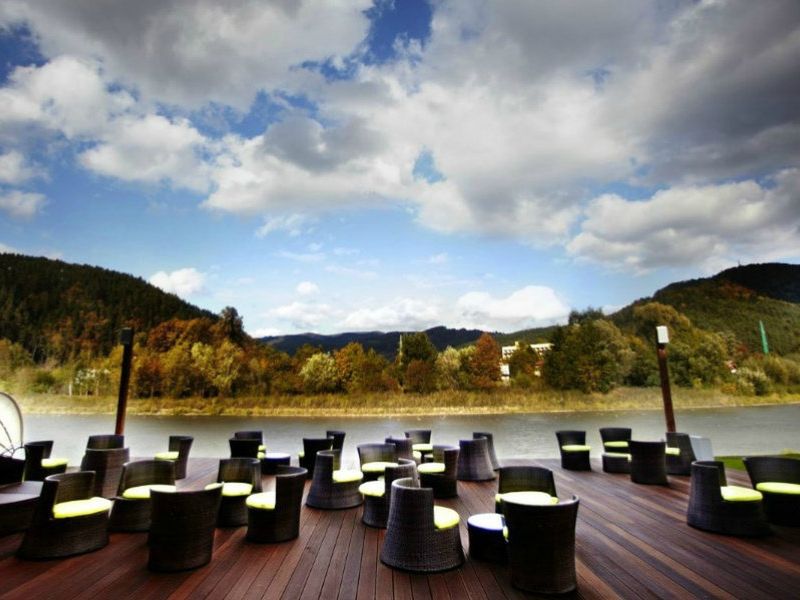 teren hotelu, kawiarnia