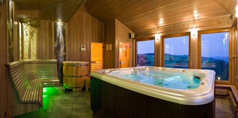 obiekt, teren hotelu, basen, sauna