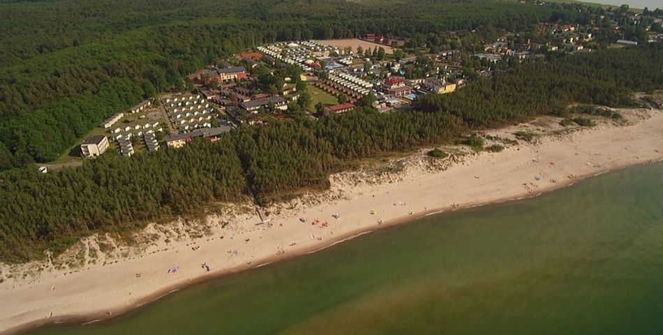 obiekt, teren hotelu, plaża