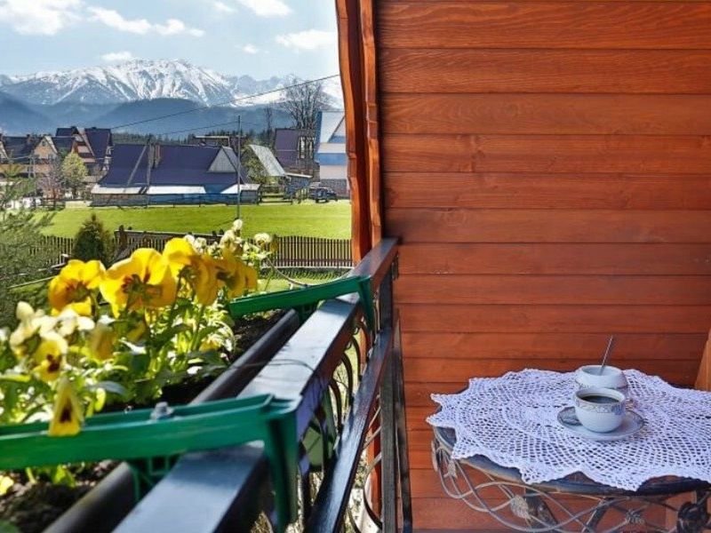 teren hotelu, balkon / taras