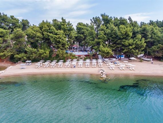 teren hotelu, plaża