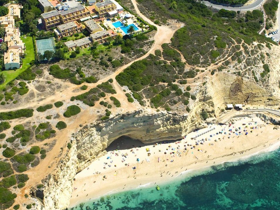 obiekt, teren hotelu, plaża