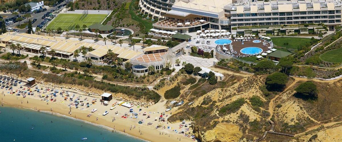 obiekt, teren hotelu, plaża