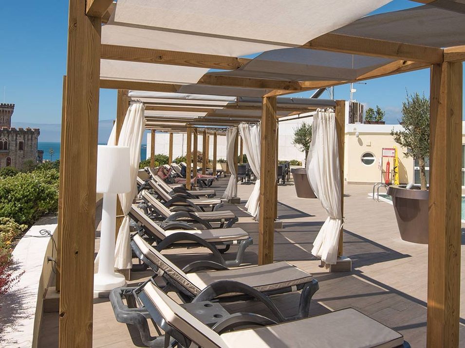 teren hotelu, balkon / taras