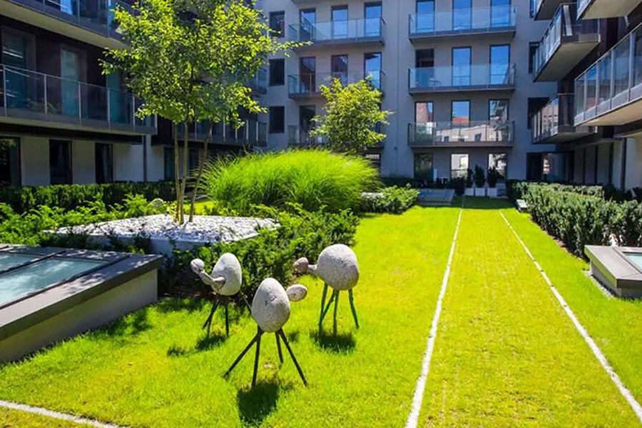 obiekt, teren hotelu