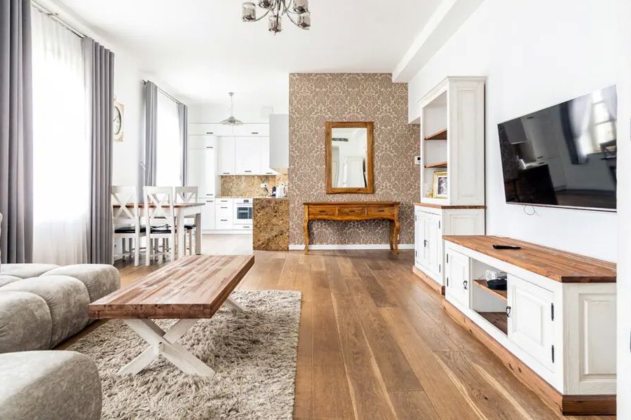 pokój, kuchnia / aneks kuchenny