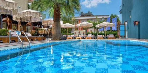 obiekt, teren hotelu, basen