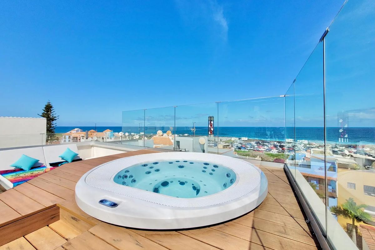 balkon / taras, plaża, jacuzzi