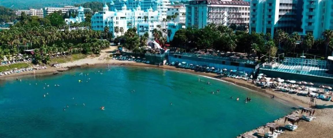 obiekt, teren hotelu, plaża