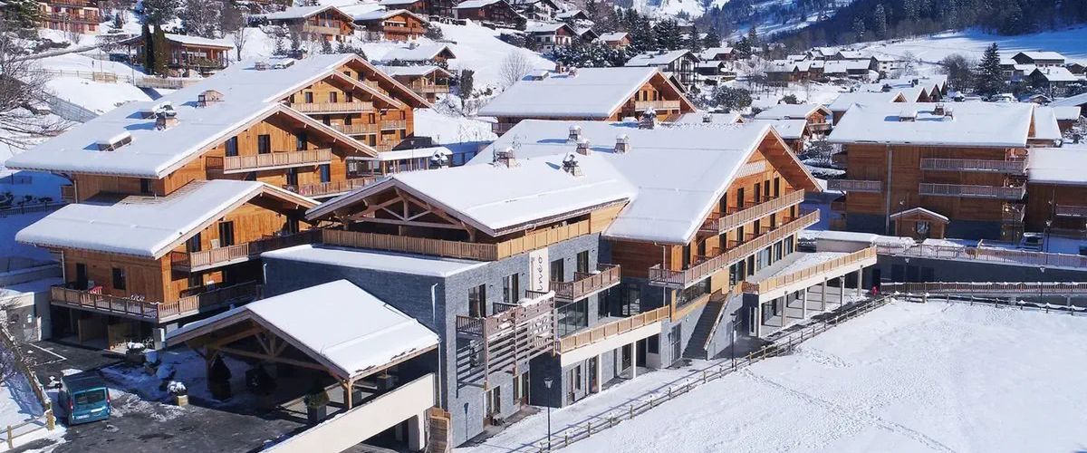 obiekt, teren hotelu, góry