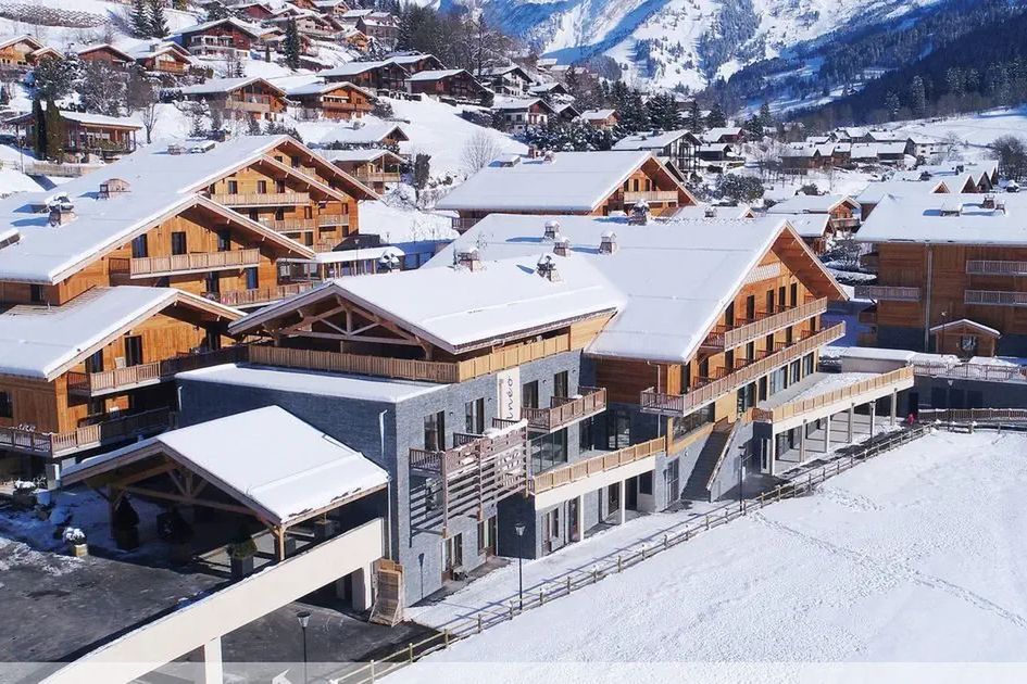 obiekt, teren hotelu, góry