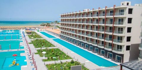 obiekt, teren hotelu, plaża