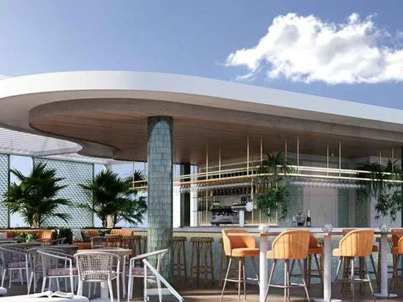 teren hotelu, drink bar