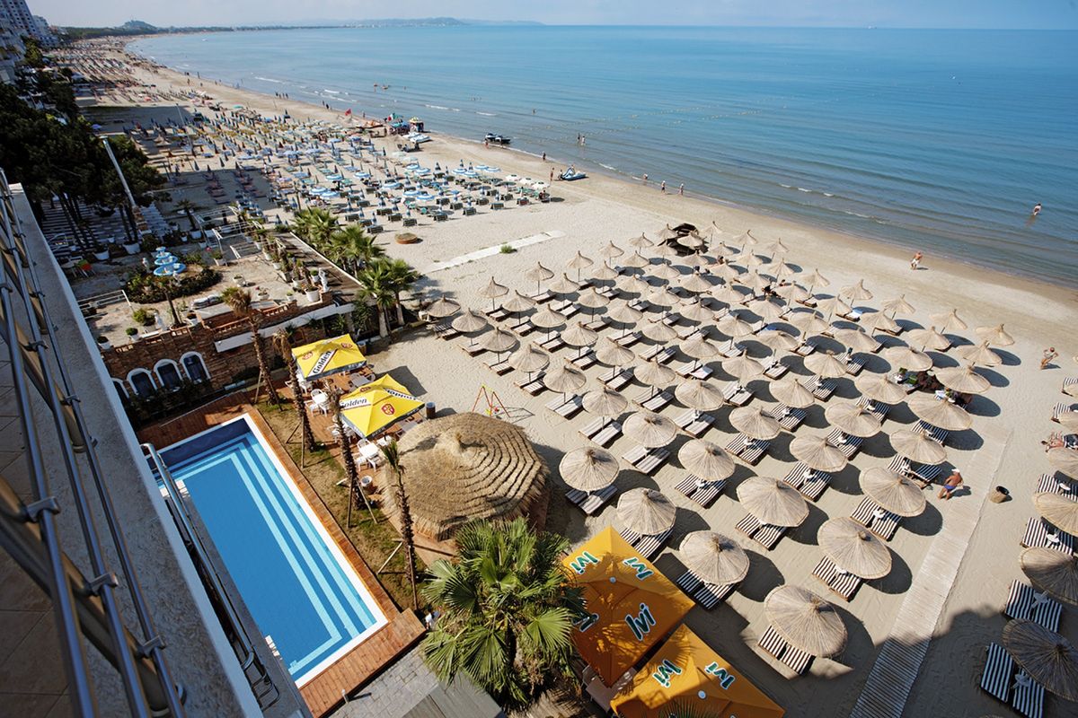 plaża, balkon / taras