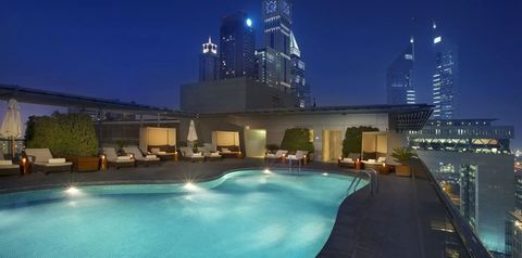 obiekt, teren hotelu, basen