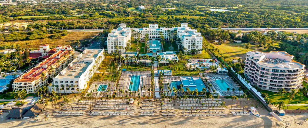 obiekt, teren hotelu, plaża