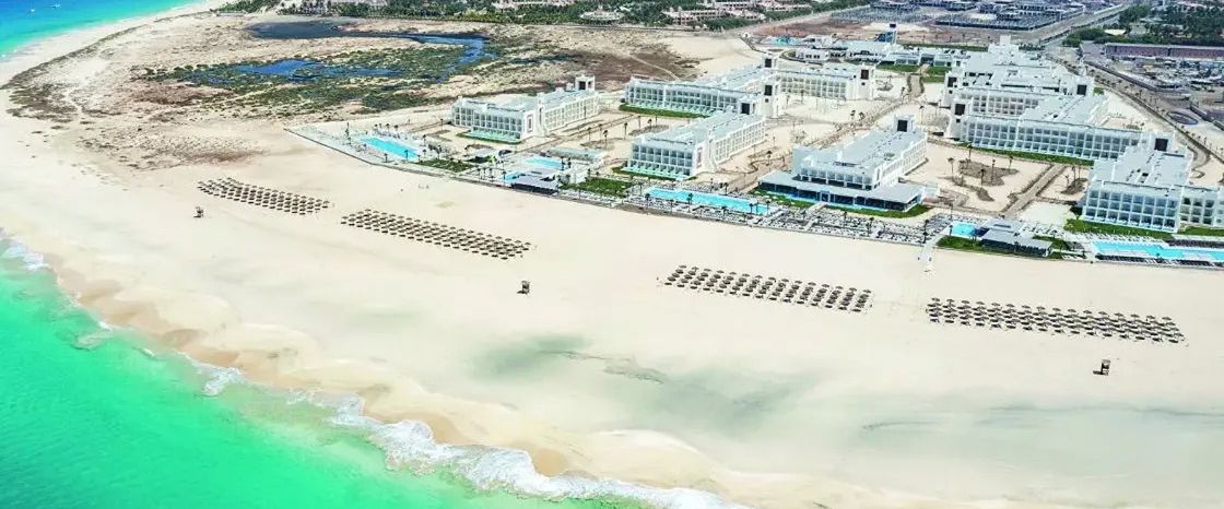 obiekt, teren hotelu, plaża