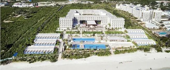 plaża, teren hotelu, obiekt