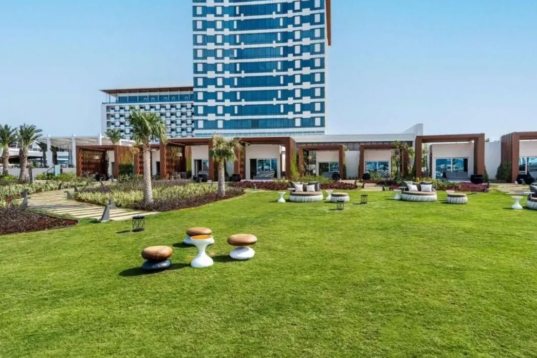 teren hotelu, obiekt