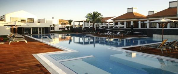 obiekt, teren hotelu, basen
