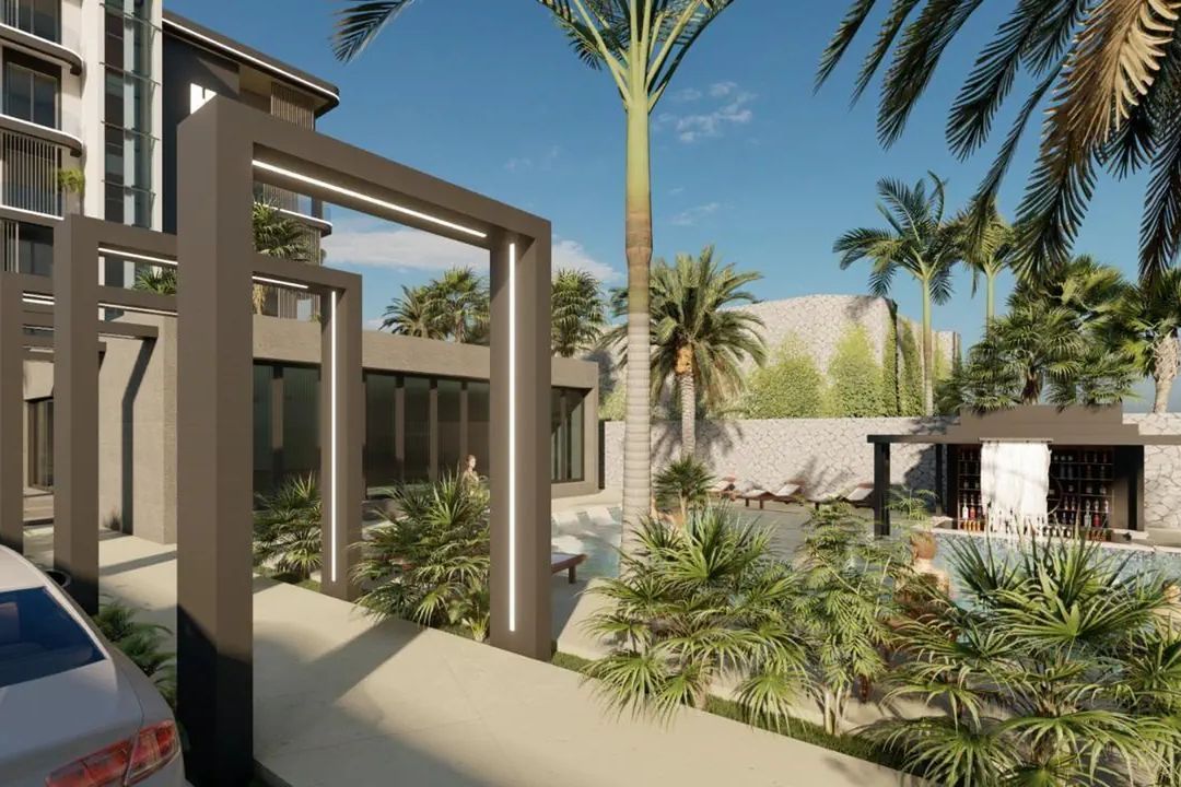 teren hotelu, basen, pool bar