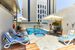 teren hotelu, basen, jacuzzi