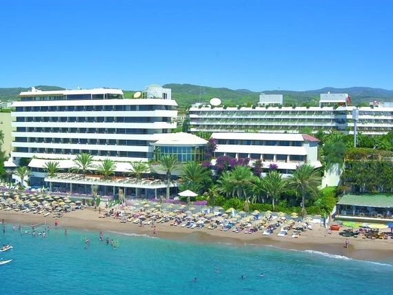 obiekt, teren hotelu, plaża