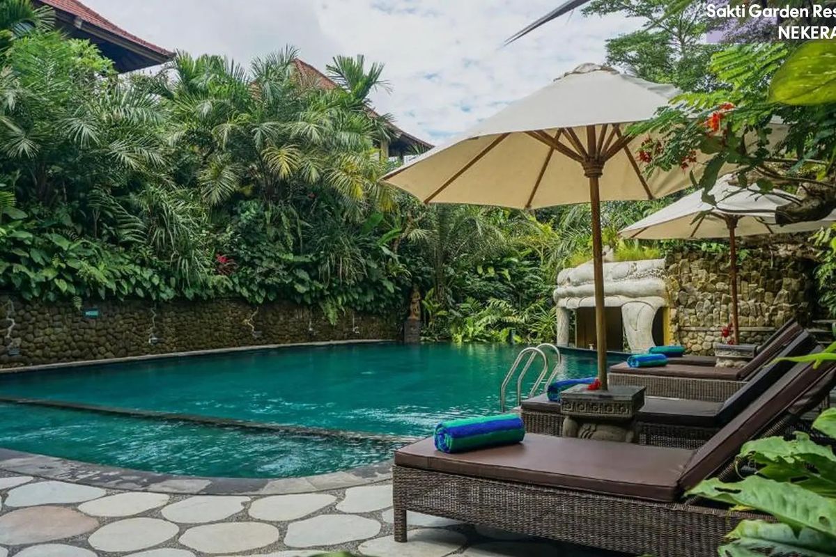 teren hotelu, basen