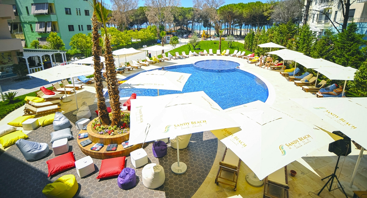 teren hotelu, basen
