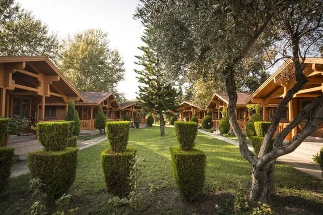 teren hotelu, obiekt