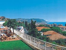 obiekt, teren hotelu, basen