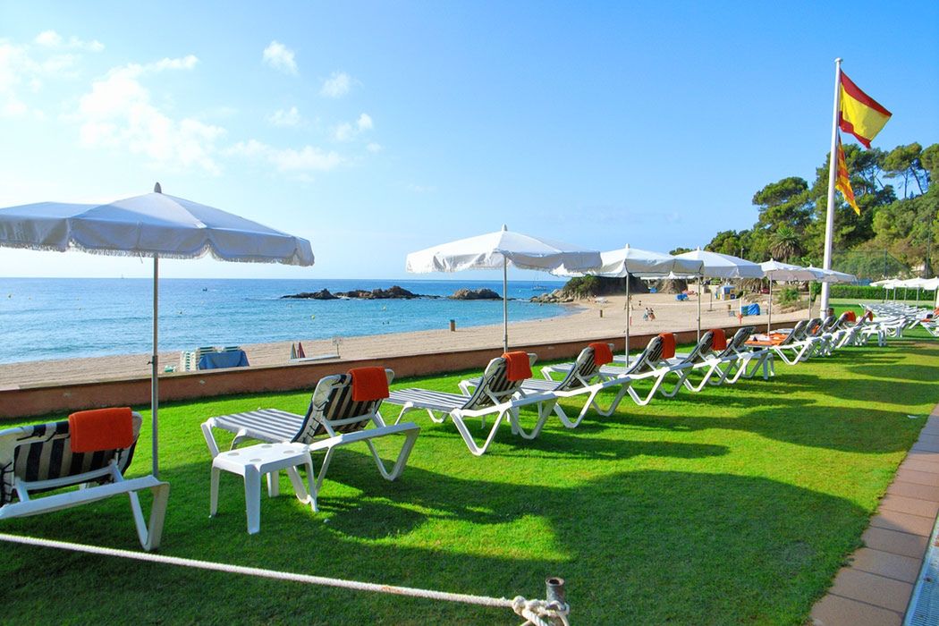 teren hotelu, plaża