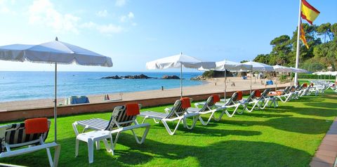 teren hotelu, plaża