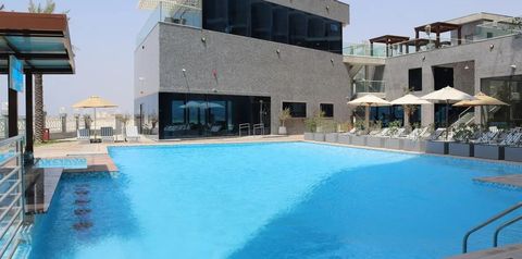 obiekt, teren hotelu, basen