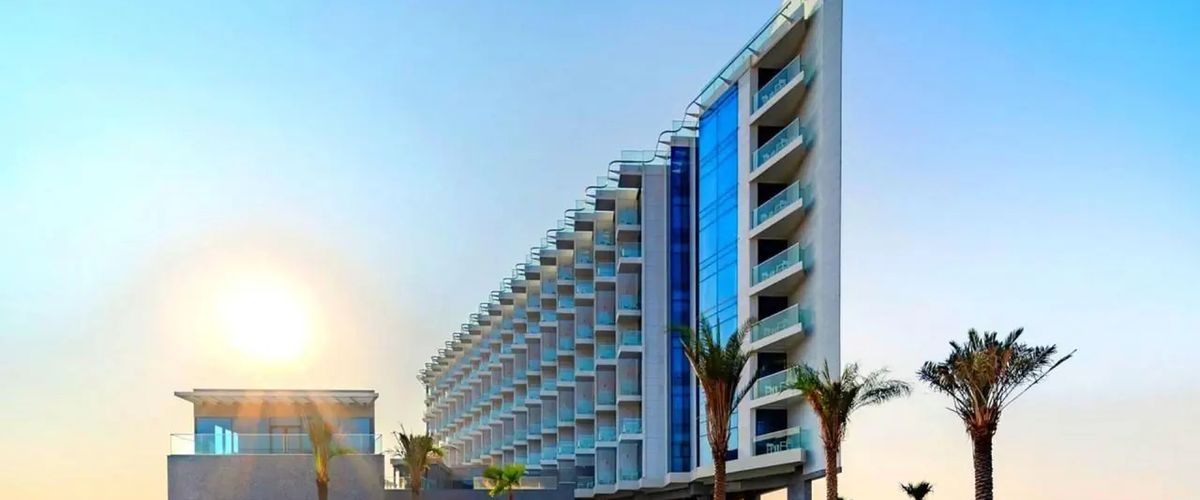 obiekt, teren hotelu, plaża