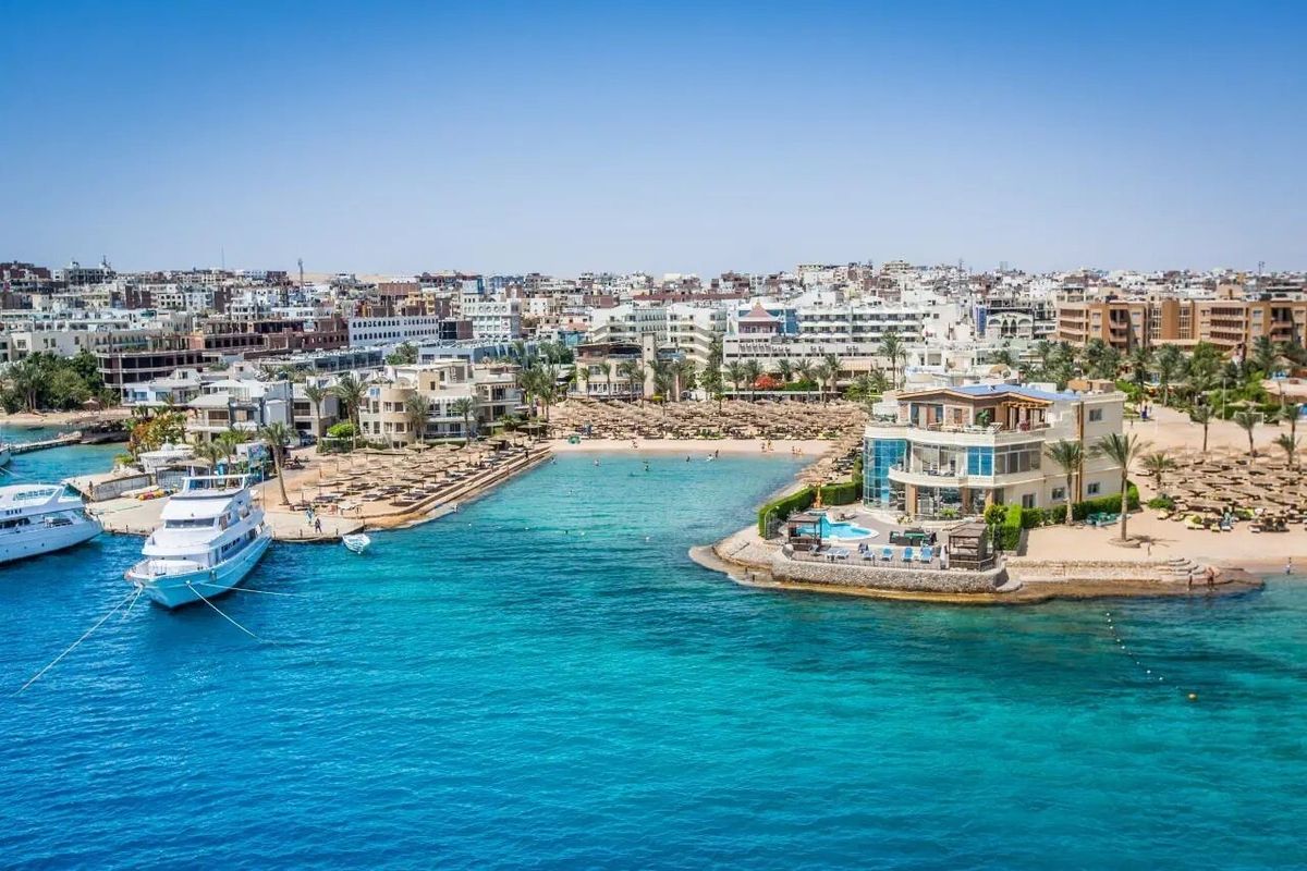 obiekt, teren hotelu, plaża
