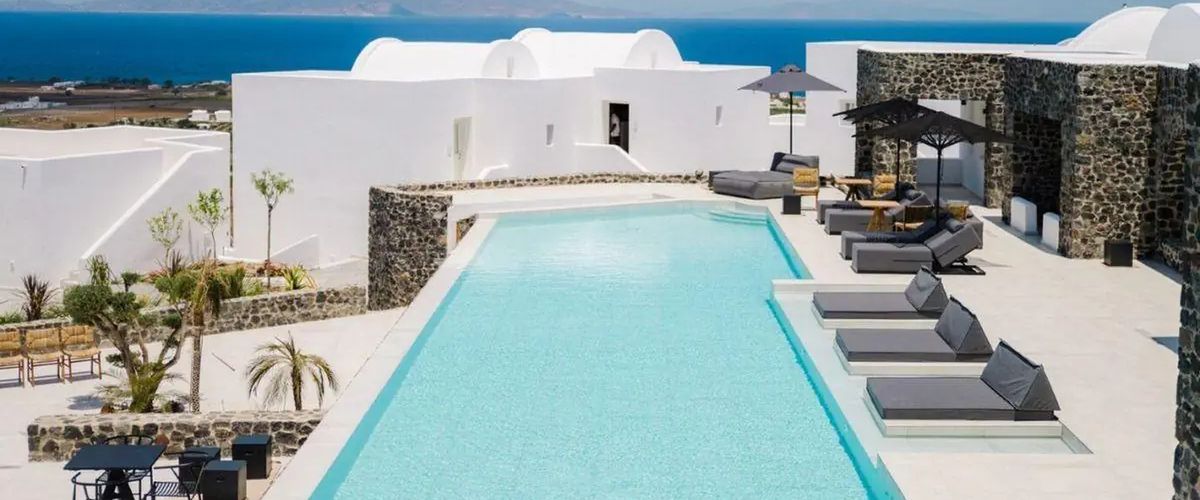 obiekt, teren hotelu, basen