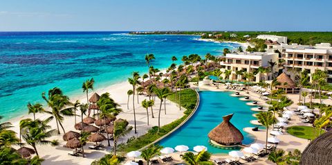 obiekt, teren hotelu, plaża