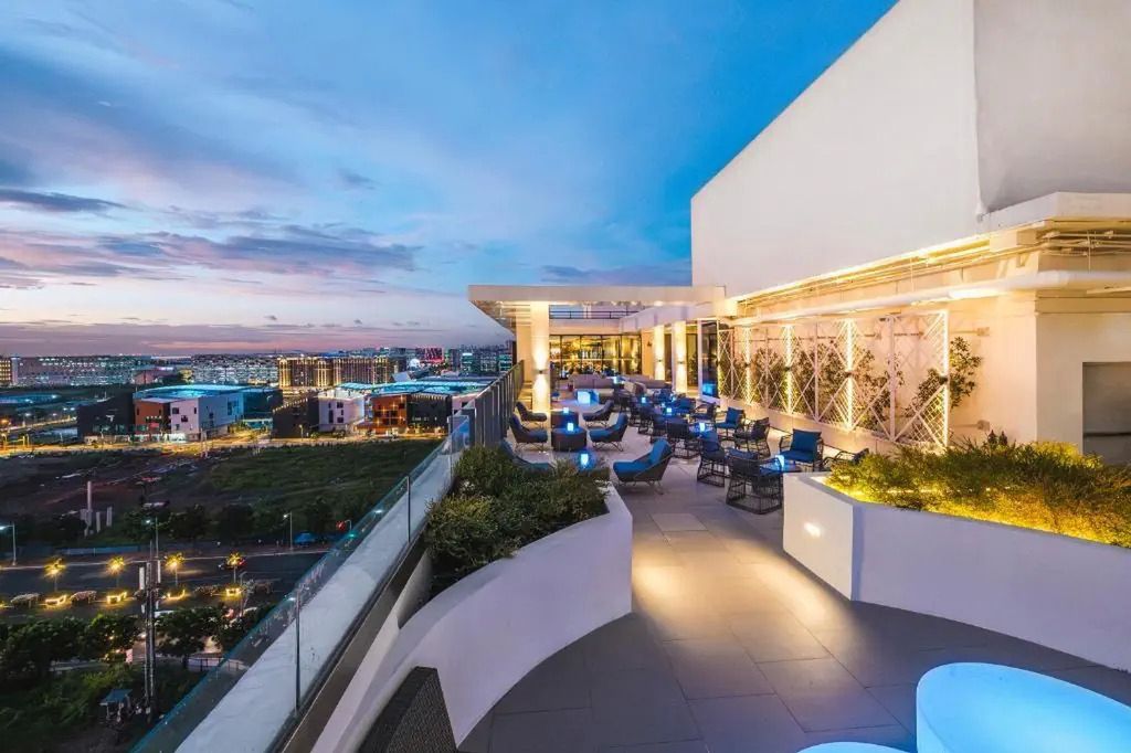 teren hotelu, restauracja