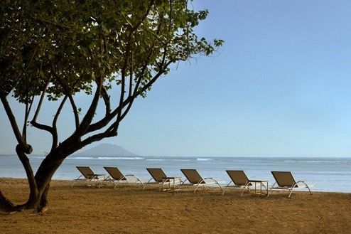 teren hotelu, plaża