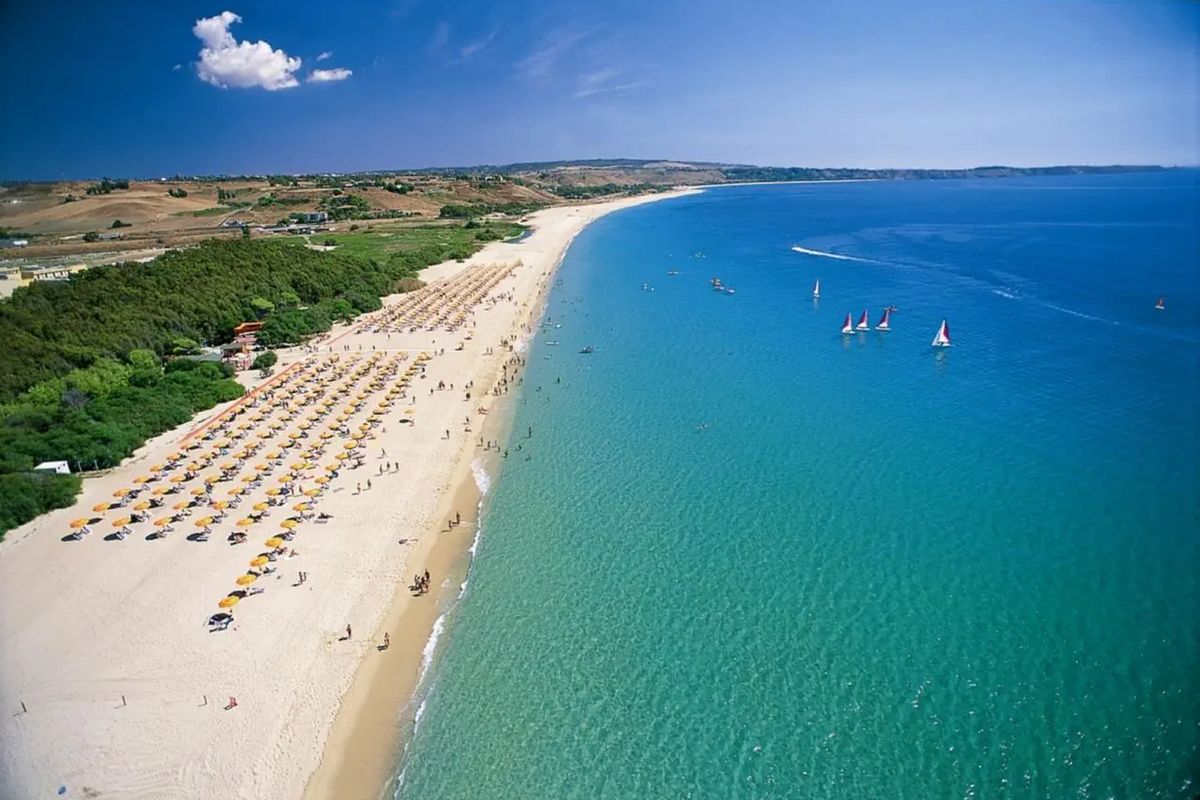 teren hotelu, plaża